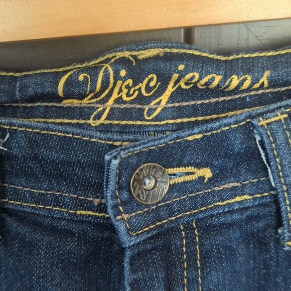 Stretch Jeans Blue Ankle Cropped Denim Straight Leg size 30 - Picture 2 of 6